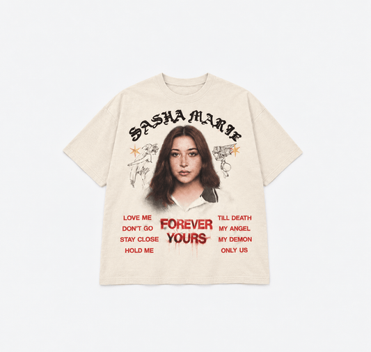 Forever Yours Portrait Oversized Tee - La Familia Forever