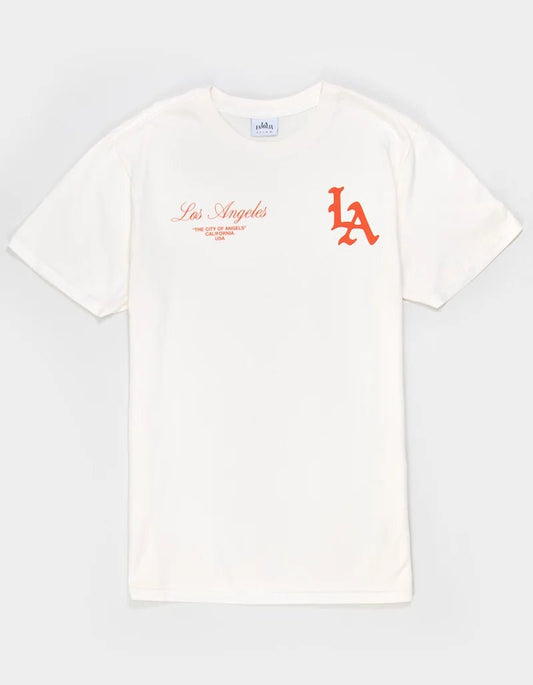 L.A LOS ANGLES BOXY TEE - La Familia Forever
