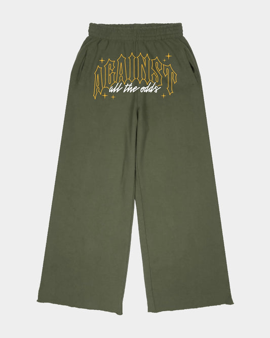 LF AGAINST ALL THE ODDS WIDE LEG SWEATPANT - La Familia Forever