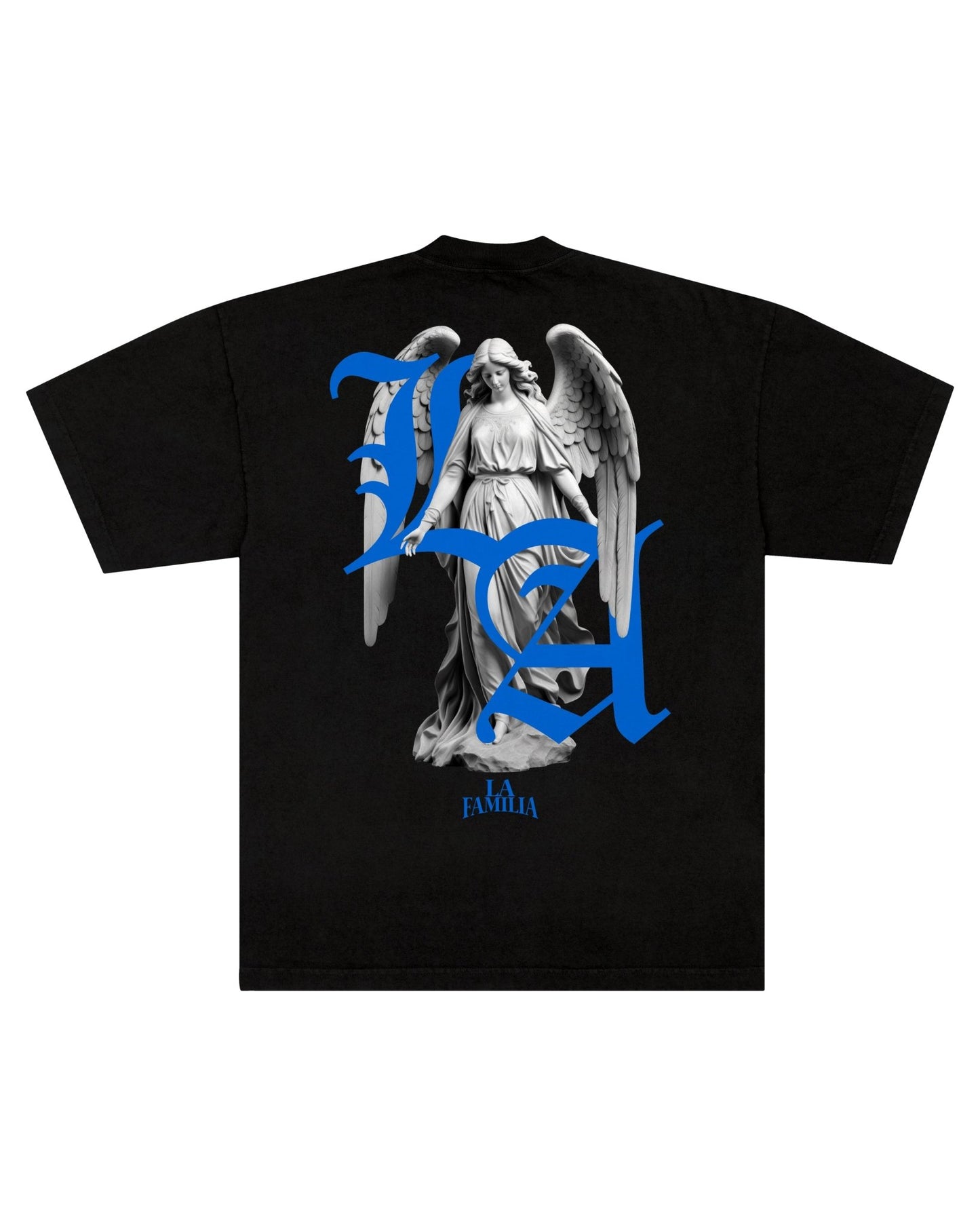 LOS ANGELES ANGEL DROP SHOULDER HEAVY WEIGHT BOXY TEE - La Familia Forever