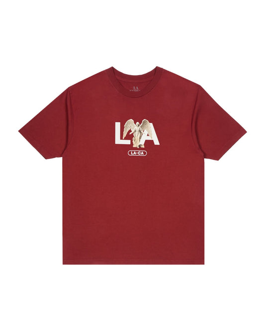 LOS ANGELES STATUE DROP SHOULDER HEAVY WEIGHT BOXY TEE - La Familia Forever