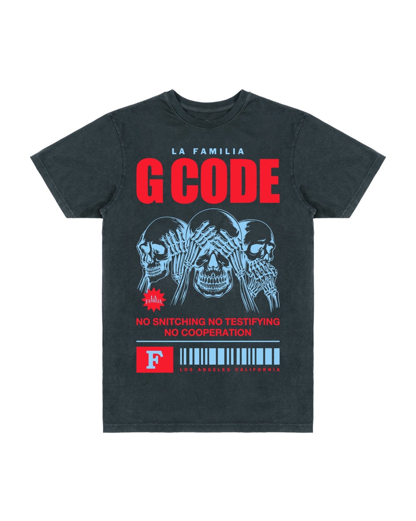 LA FAMILIA G CODE SKULLS SS TEE - La Familia Forever