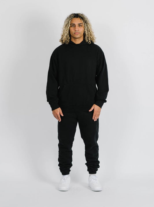 NECESSARY PREMIUM HEAVYWEIGHT SWEATPANT BLACK - La Familia Forever